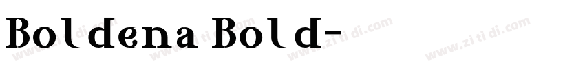 Boldena Bold字体转换